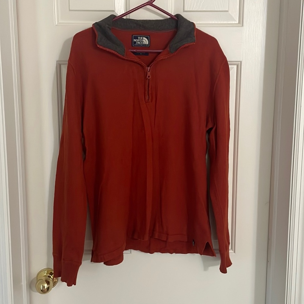 Mens The North Face quarter zip sweater